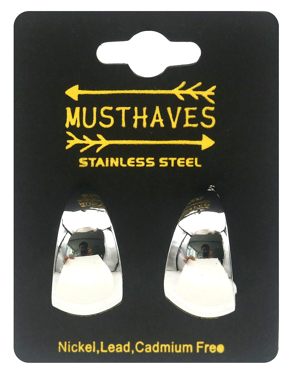 B-A8.2 E2616-032S S. Steel Earrings 25mm