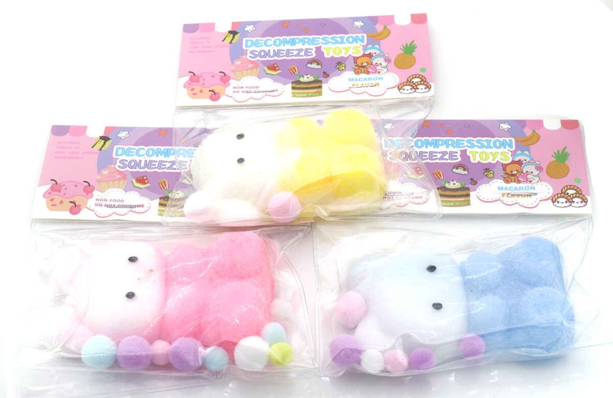 R-G2.1 TOY2535-031 Squishy Decompression Squeeze Toys - Bear 8.5cm - 16pcs
