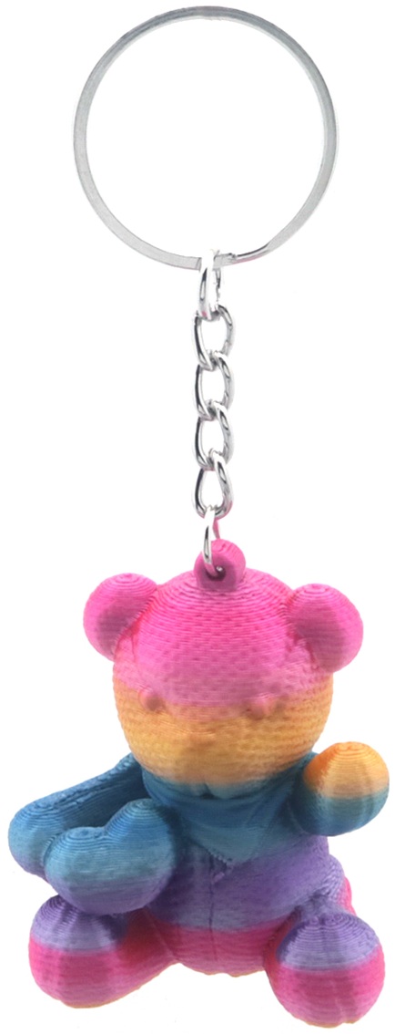 B-A12.2 KY940-028-1 Keychain Bear 4cm Multi 