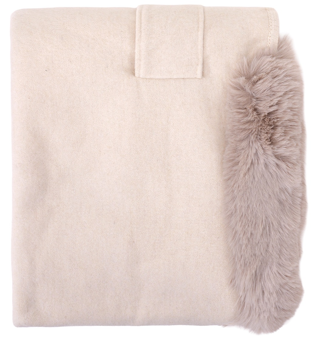 Q-I2.2  SCARF1005-003-2 Luxury Poncho Faux Fur Beige Q-I2.2  SCARF1005-003-2 Luxury Poncho Faux Fur Beige