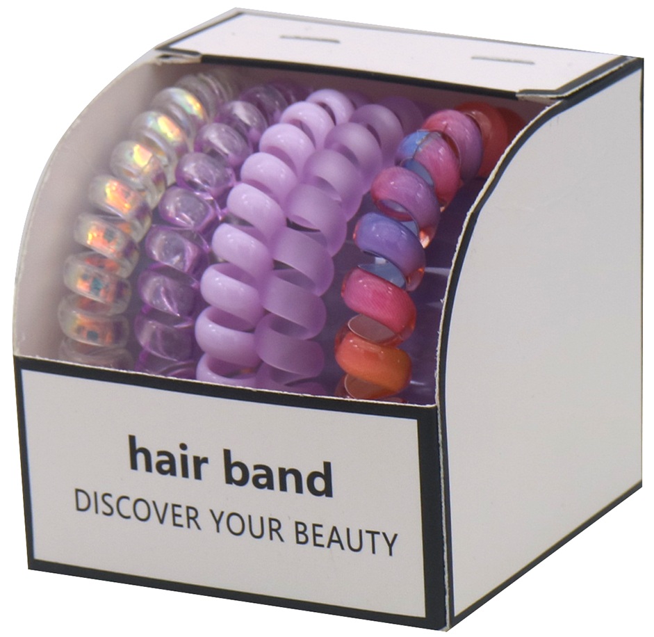 X-B1.2 H1129-001-10 Rubber Hair Bands 5pcs