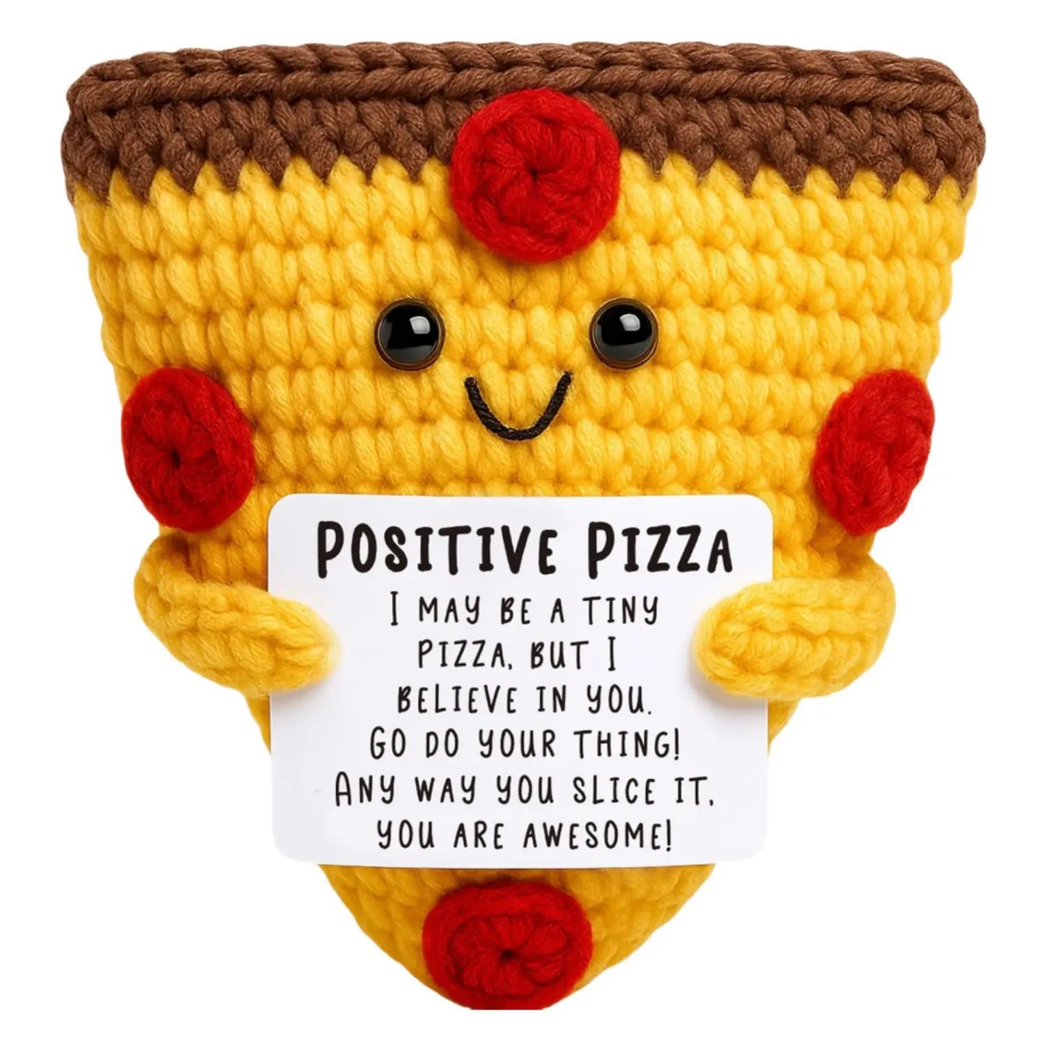 T-C7.2 T2405-449 Knitted Positive Friends - Pizza 7.5cm