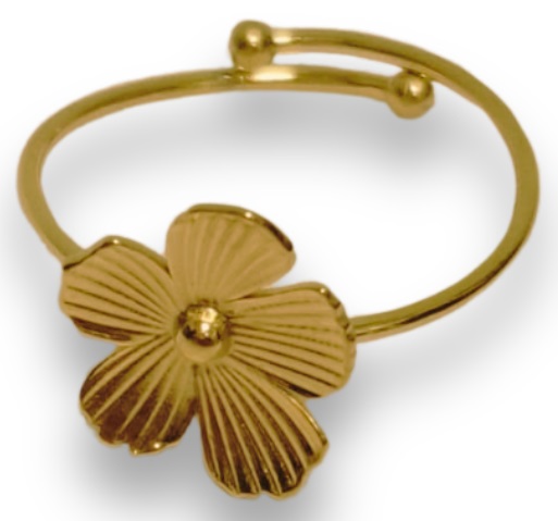 F-A7.3 R074-068G S. Steel Ring Flower Adjustable