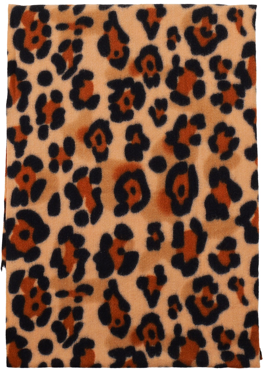 T-I4.1 SCARF405-684-3 Soft Scarf Leopard 180x70cm Brown