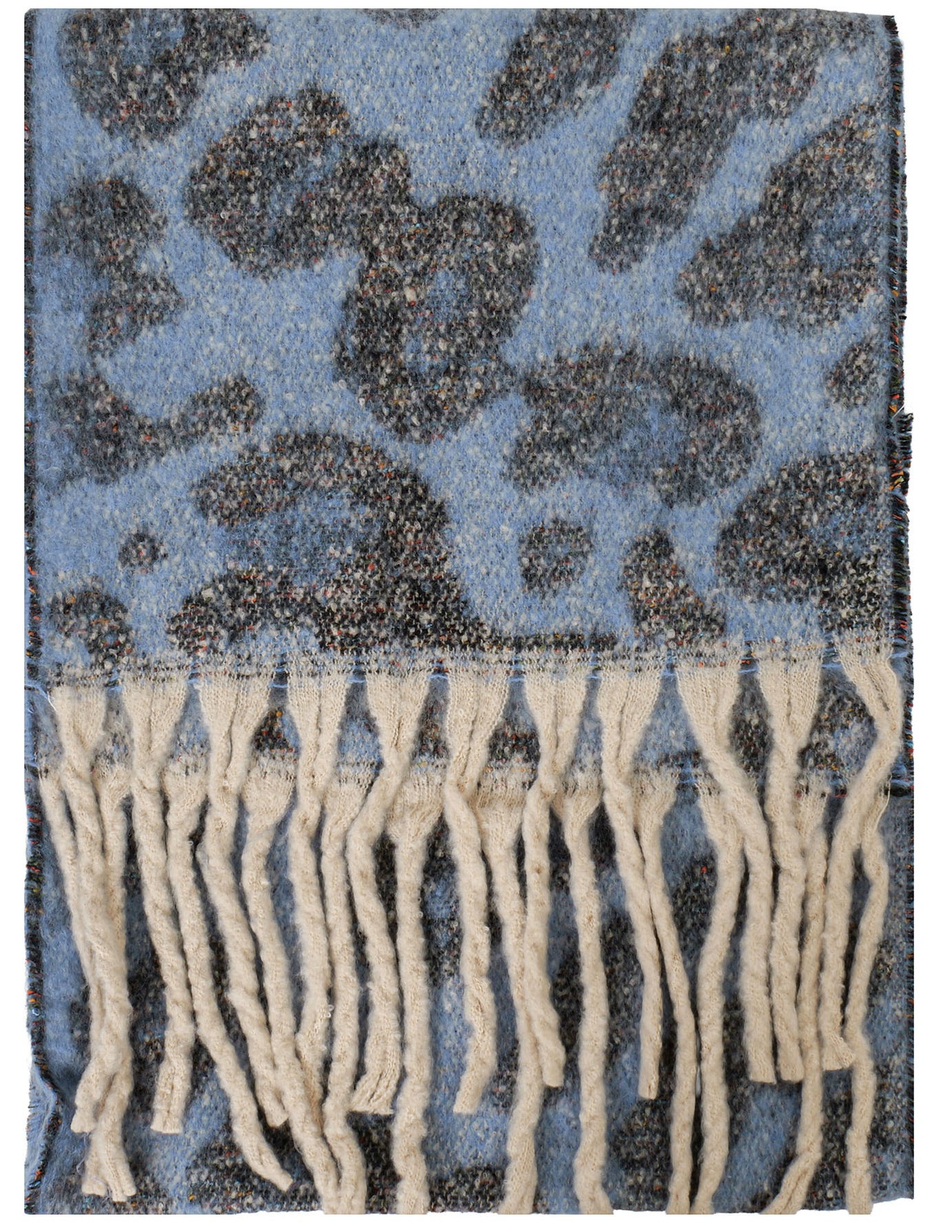 Z-F4.4 SCARF1007-051-8 Winter Scarf Leopard 190x40cm