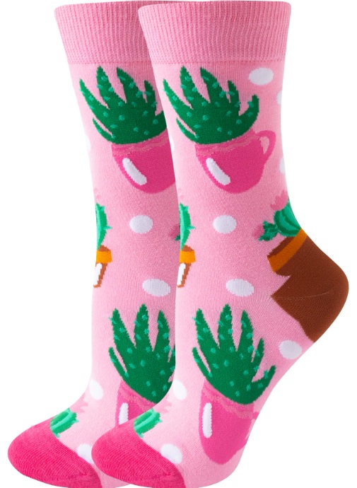 S-J8.1 SOCKS2512-022 Pair of Socks Size 36-43 Plants