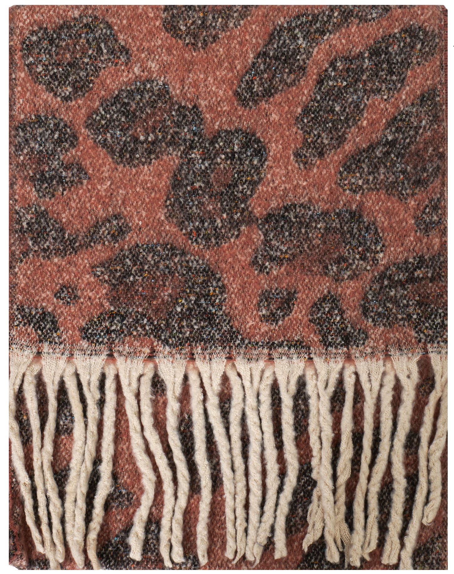 Z-C4.4 SCARF1007-051-4 Winter Scarf Leopard 190x40cm