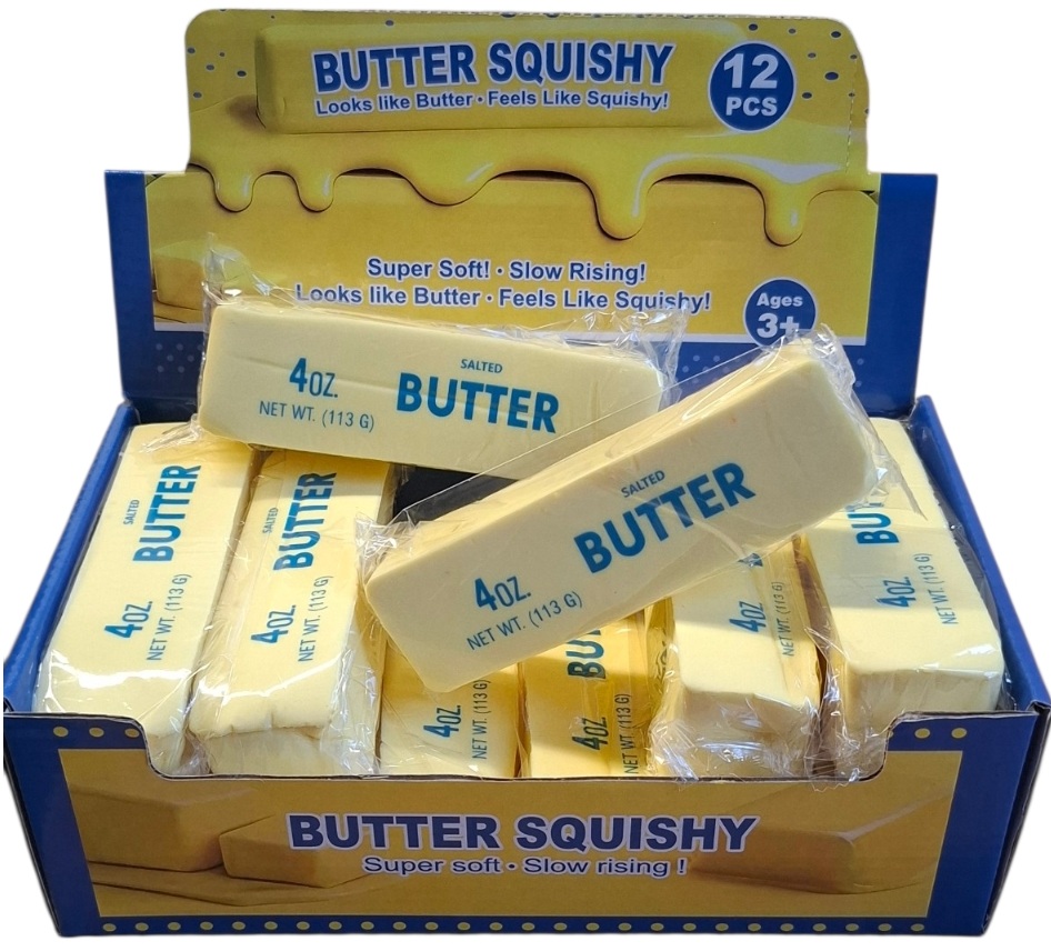 T-P3.1 TOY019-001 PU Foam Squishy Butter Slow Rising 13cm - 12pcs