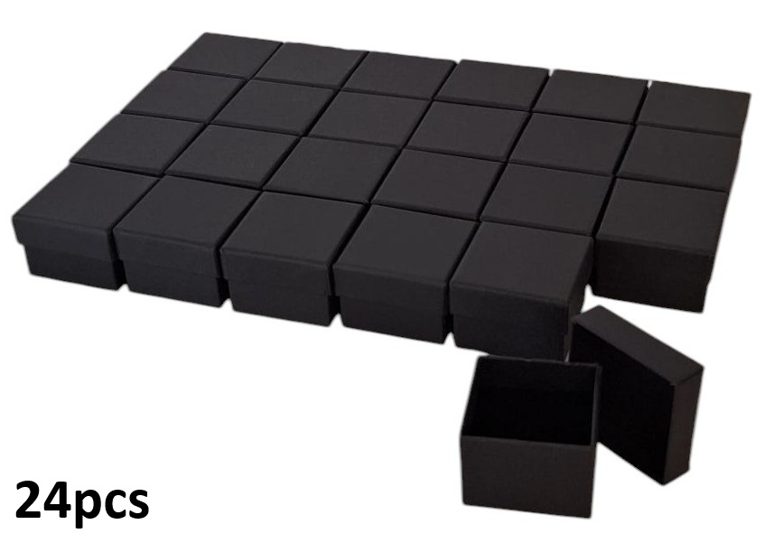 Y-B6.4 PK1032-008 Gift Box 5x5x3.5cm - Black - 24pcs