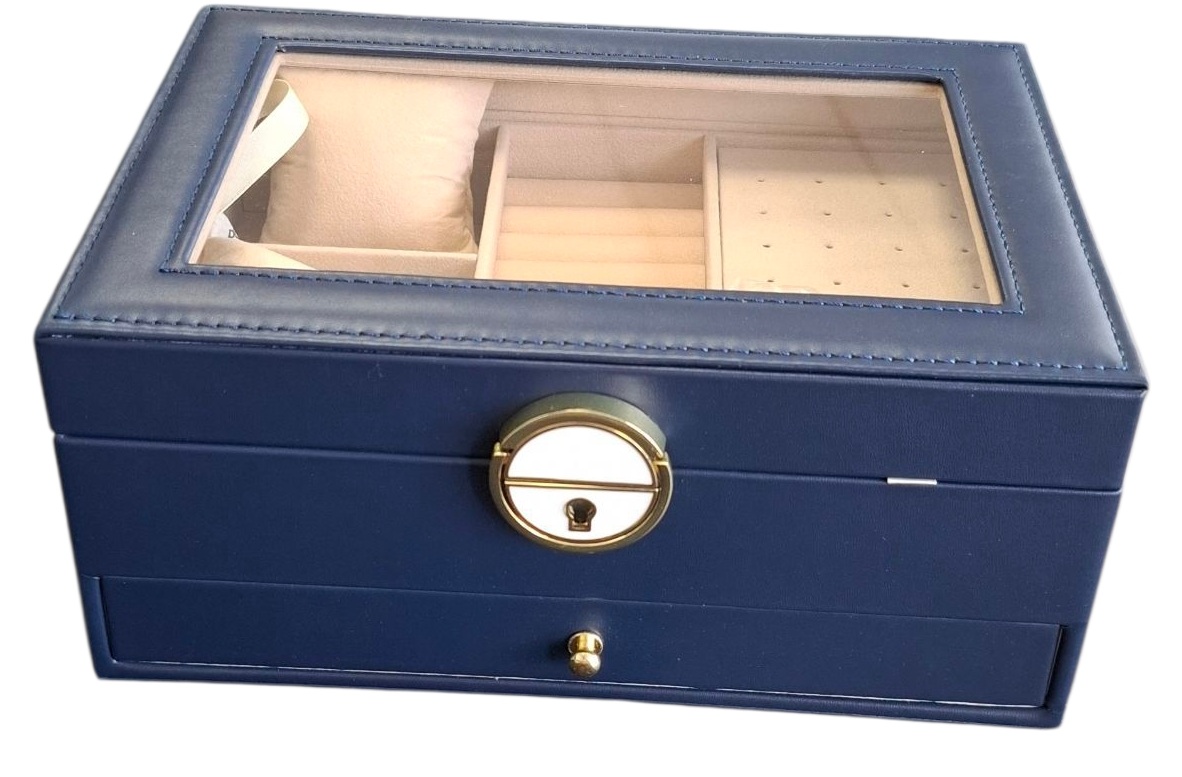 K-A2.2 PK933-005 Luxury Jewelry Box 24.5x17.5x11cm Blue