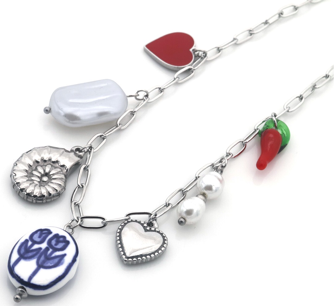 I-C7.1 N2503-025S S. Steel Necklace Charms 40-45cm