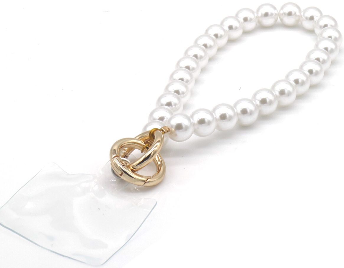 B-D24.2 KEY1027-007 Phone Cord Beads Pearls