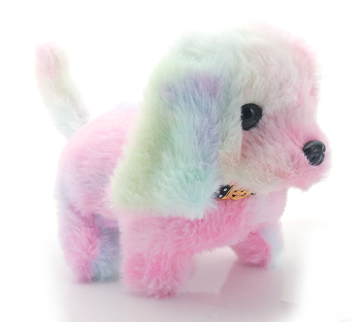 T-E7.1 TOY946-001 Electronic Dog 16cm  - Walking and Barking - Mixed Colors